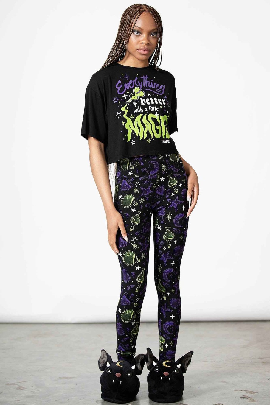 Women KILLSTAR Loungewear | Magic Vision Leggings Black