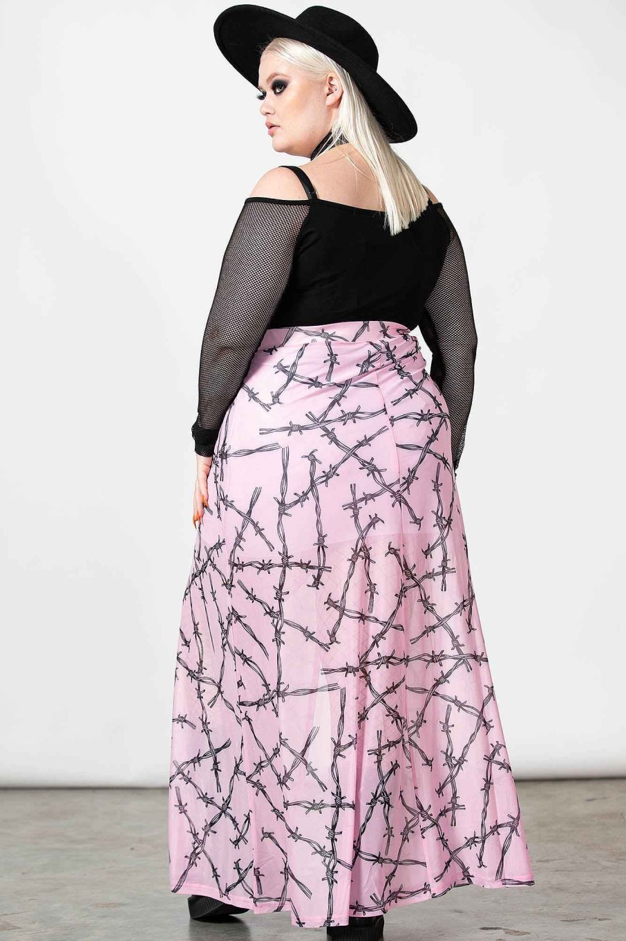 Plus AVRILLAVIGNE Skirts | Waxwork Midi Skirt [Plus] Pink