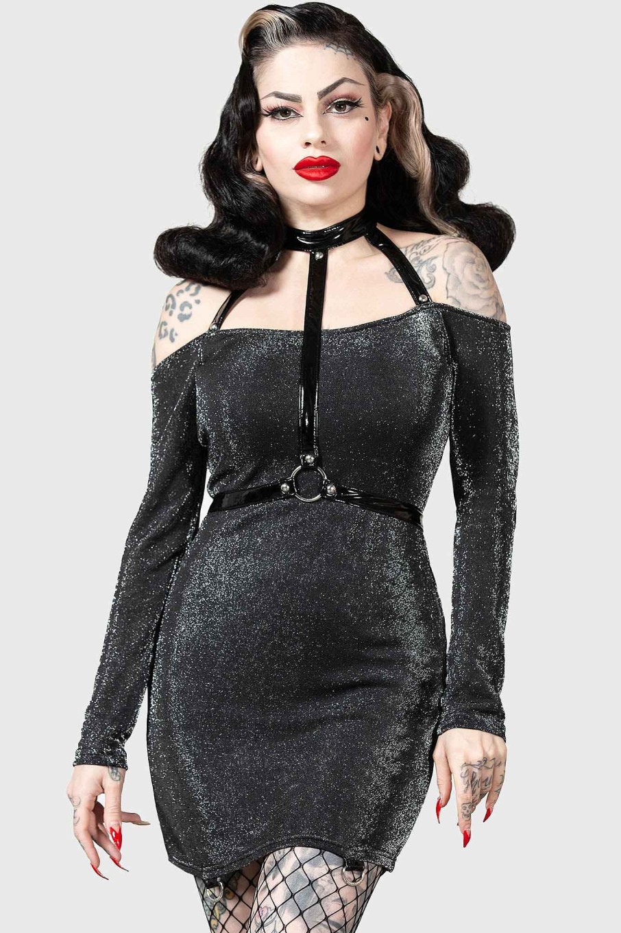 Women KILLSTAR Dresses | Valak Bodycon Dress Black