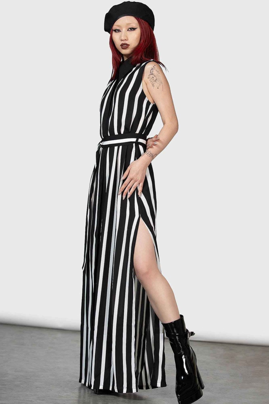 Women KILLSTAR Dresses | Zephaniah Shirt Dress Black/White