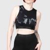 Women KILLSTAR Activity Wear | Leshy Crop Top Black