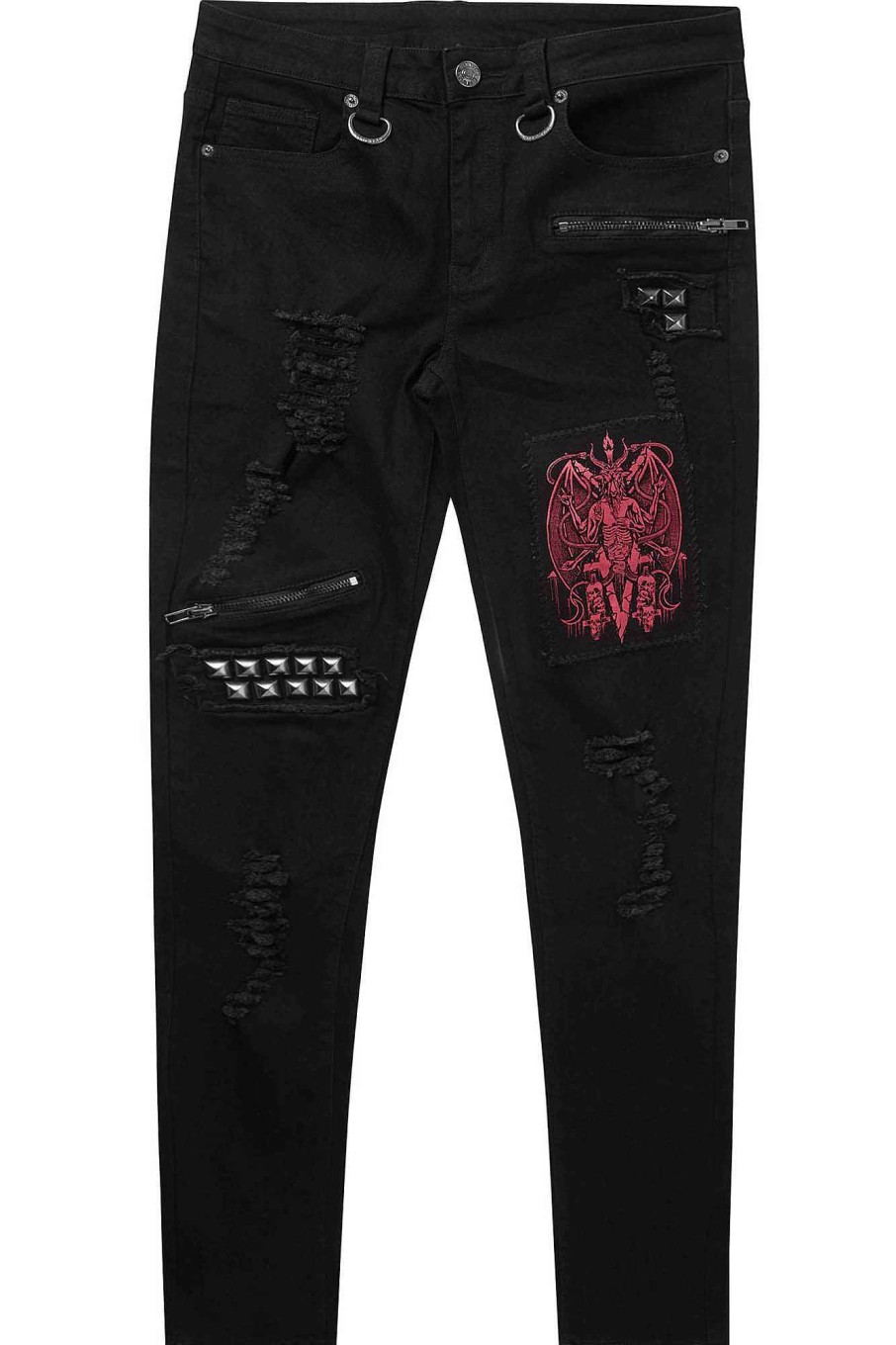 Plus Killstar Bottoms | Forsaken Jeans [Plus] Black