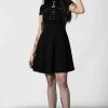 Women KILLSTAR Dresses | Tied Up Skater Dress Black