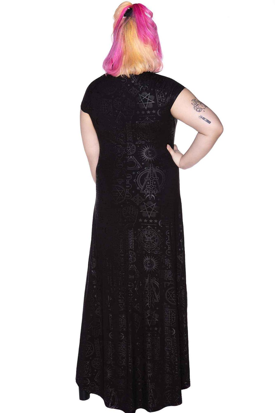 Plus KILLSTAR Dresses | Deadly Dana Maxi Dress [Plus] Black