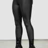 Women KILLSTAR Bottoms | Sin With Me Disco Leggings Black