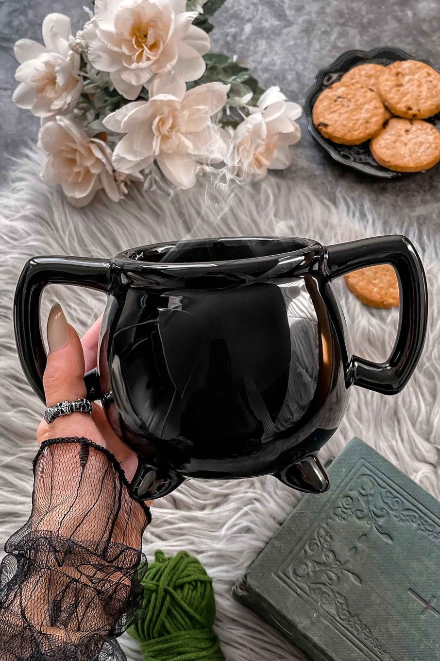 Home KILLSTAR Cups & Mugs | Cauldron Xxl Mug Black