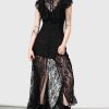 Women KILLSTAR Dresses | Vampire'S Ball Maxi Dress Black