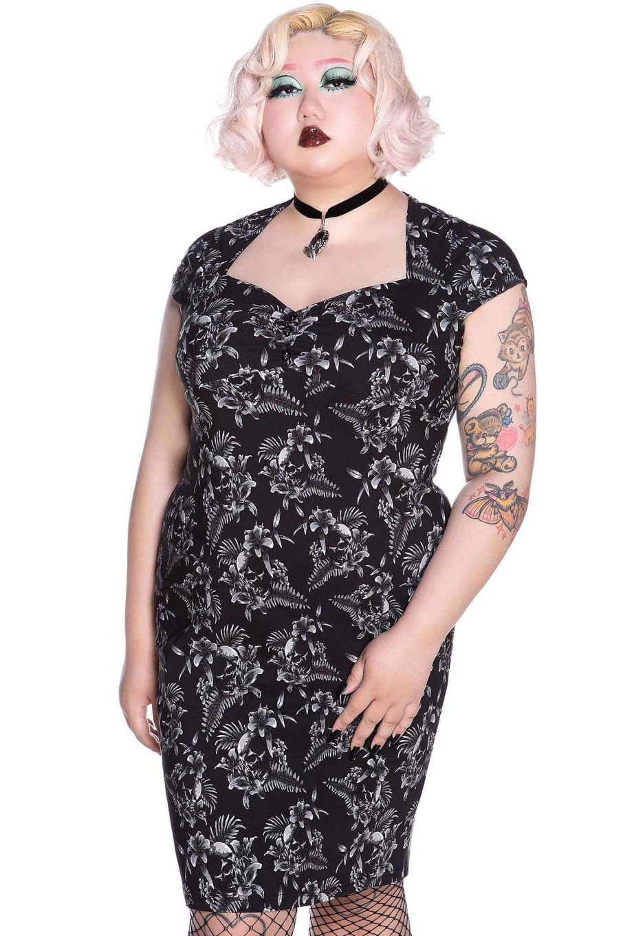 Plus KILLSTAR Dresses | Vintage Crush Midi Dress [Plus] Black