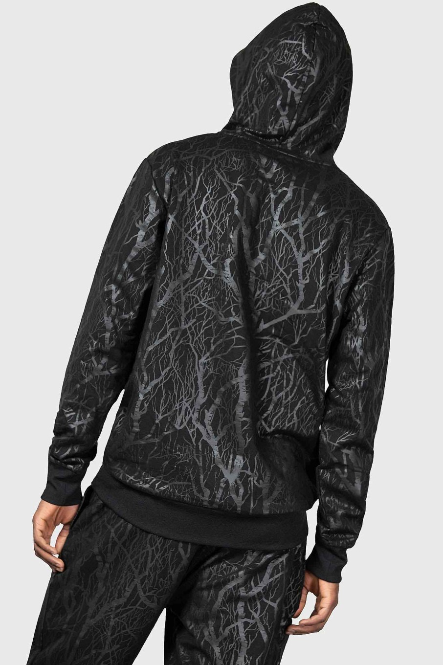 Men KILLSTAR Outerwear | Wicked Woods Watcher Hoodie Black