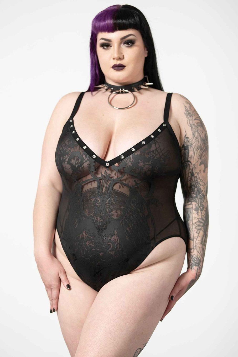 Plus KILLSTAR Intimates | Dark Forces Bodysuit [Plus] Black