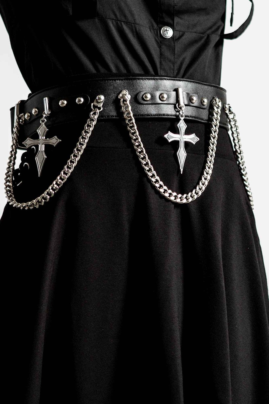 Accessories KILLSTAR Harnesses & Belts | Hope To Die Cross Belt Black