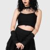 Women KILLSTAR Tops | Ines Crop Top Black