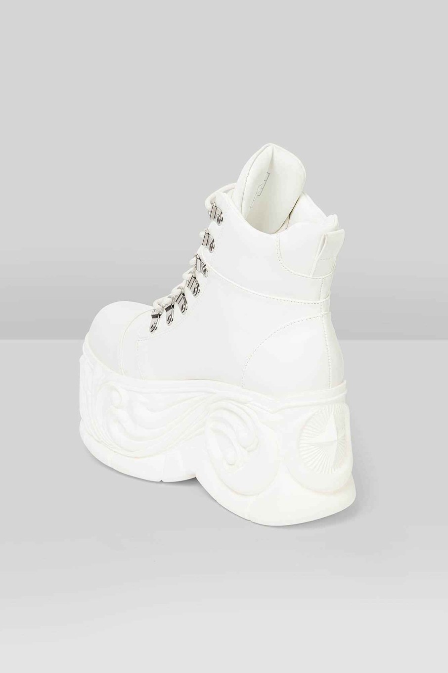 Shoes KILLSTAR | Nightflaw Platform Boots White