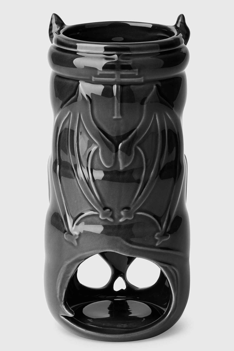 Home KILLSTAR Candles & Scent | Tiki Demon Tealight Holder Black