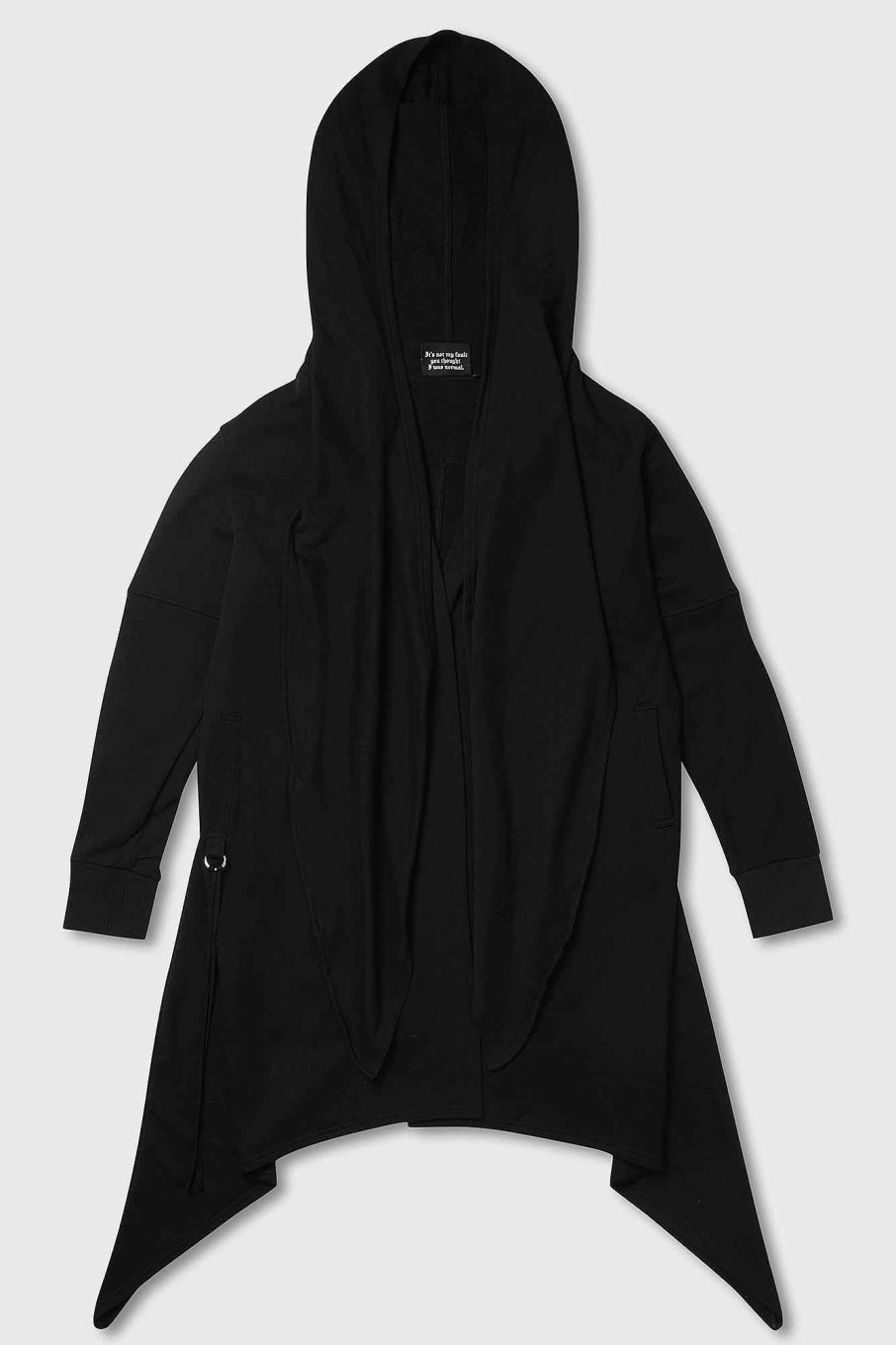 Plus KILLSTAR Knitwear | Assassins Hooded Cardigan [Plus] Black