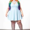 Plus KILLSTAR Dresses | Magica Skater Dress [Pastel ] [Plus] Blue