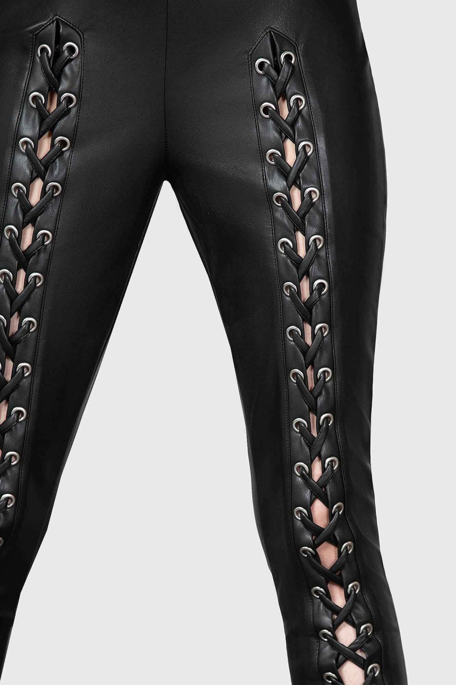 Women KILLSTAR Bottoms | Laced For Days Leggings Black