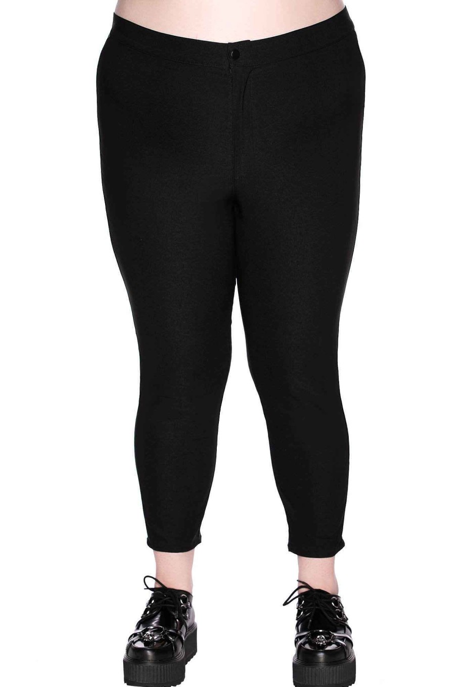 Plus KILLSTAR Bottoms | Bad Baby Capri Pants [Plus] Black