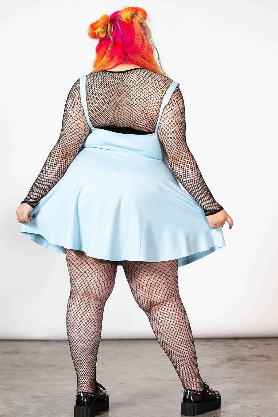 Plus KILLSTAR Bottoms | Suspend Me Statement Skirt [Pastel ] [Plus] Blue