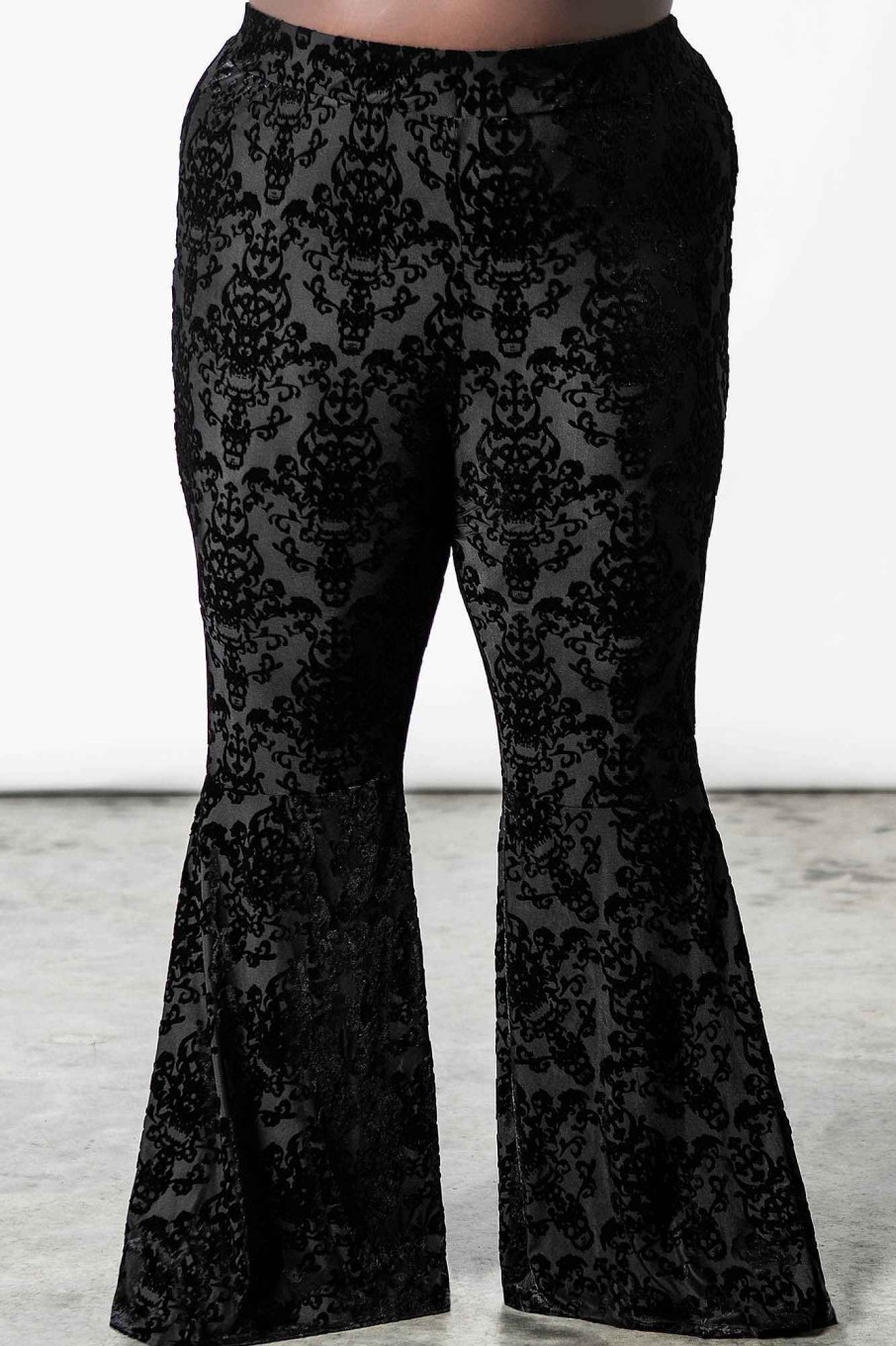 Plus KILLSTAR Bottoms | Lucifuge Bell Bottoms [Plus] Black