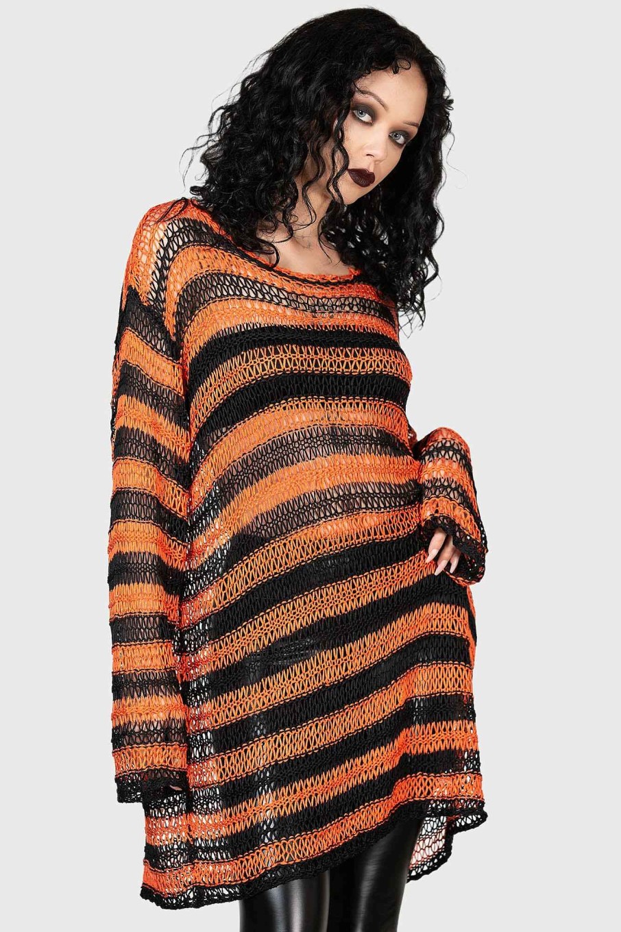 Men KILLSTAR Knitwear | Pumpkin Patch Sweater Orange