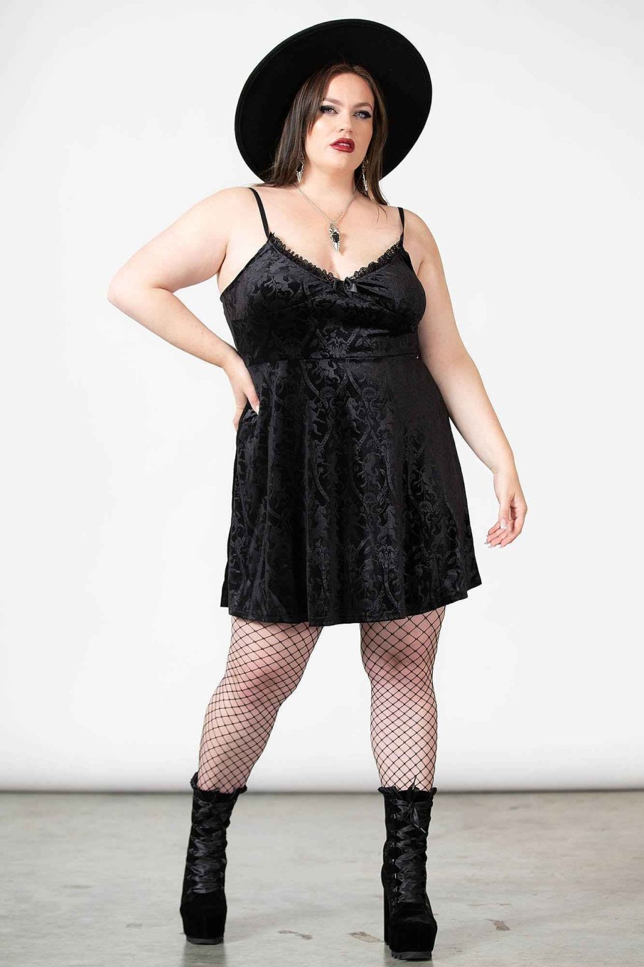 Plus KILLSTAR Dresses | Mistress Of Mayhem Skater Dress [B] [Plus] Black