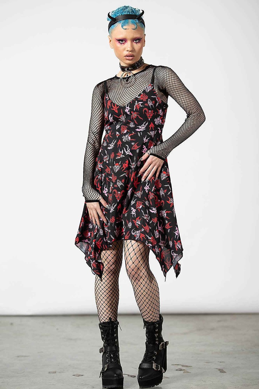 Women KILLSTAR Dresses | Devilish Sun Dress Black