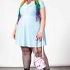 Plus KILLSTAR Dresses | Every Mourning Collar Dress [Pastel ] [Plus] Blue