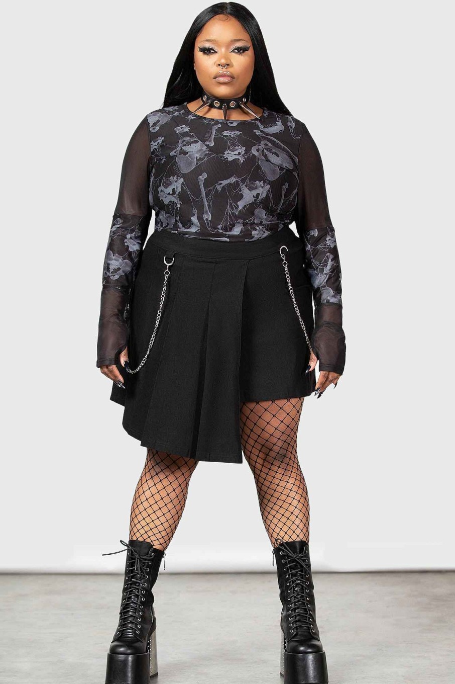 Plus KILLSTAR Skirts | Moonbeam Skirt [Plus] Black