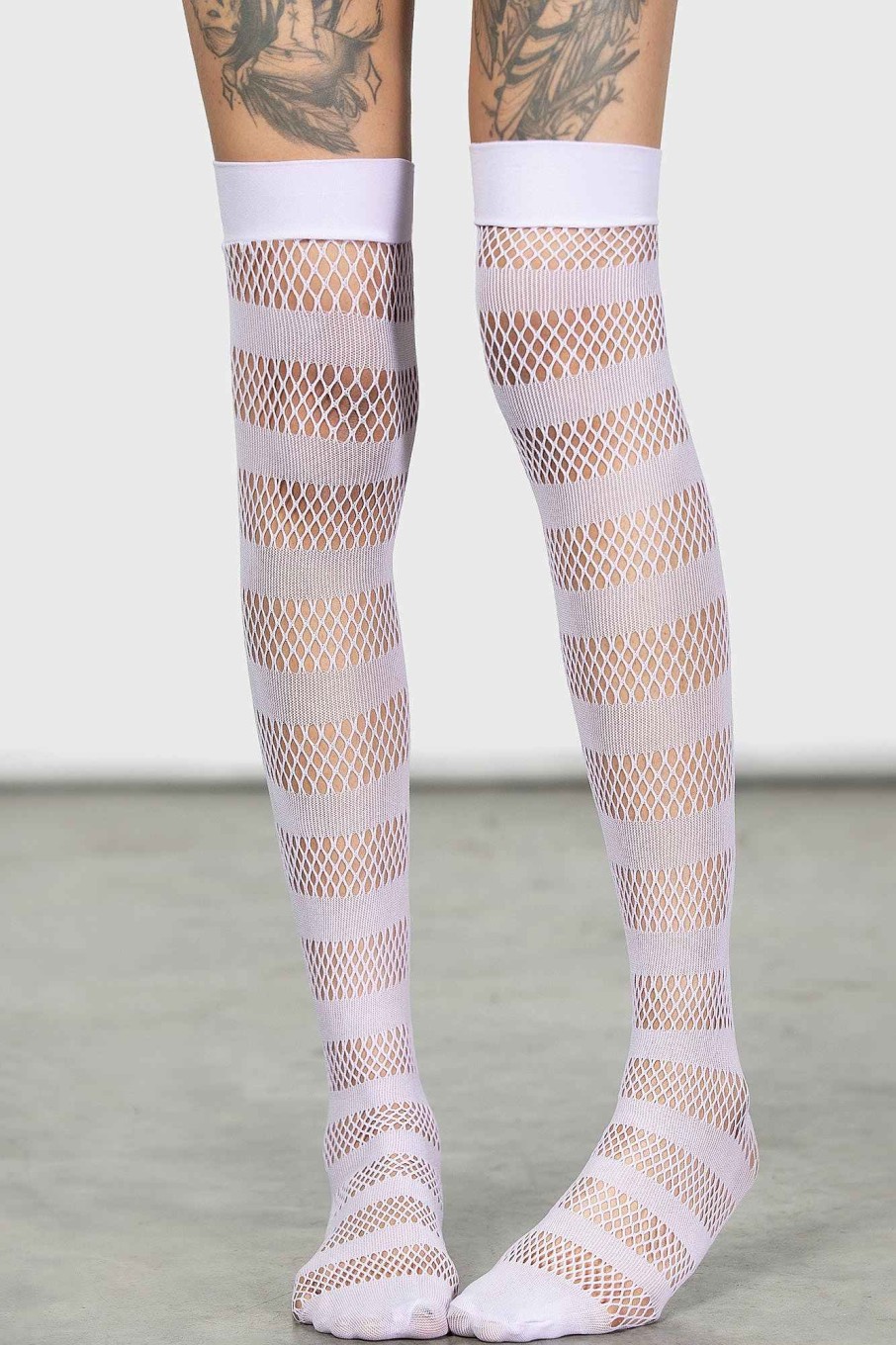 Accessories KILLSTAR Socks & Tights | Shena Fishnet Stockings [ ] Lilac