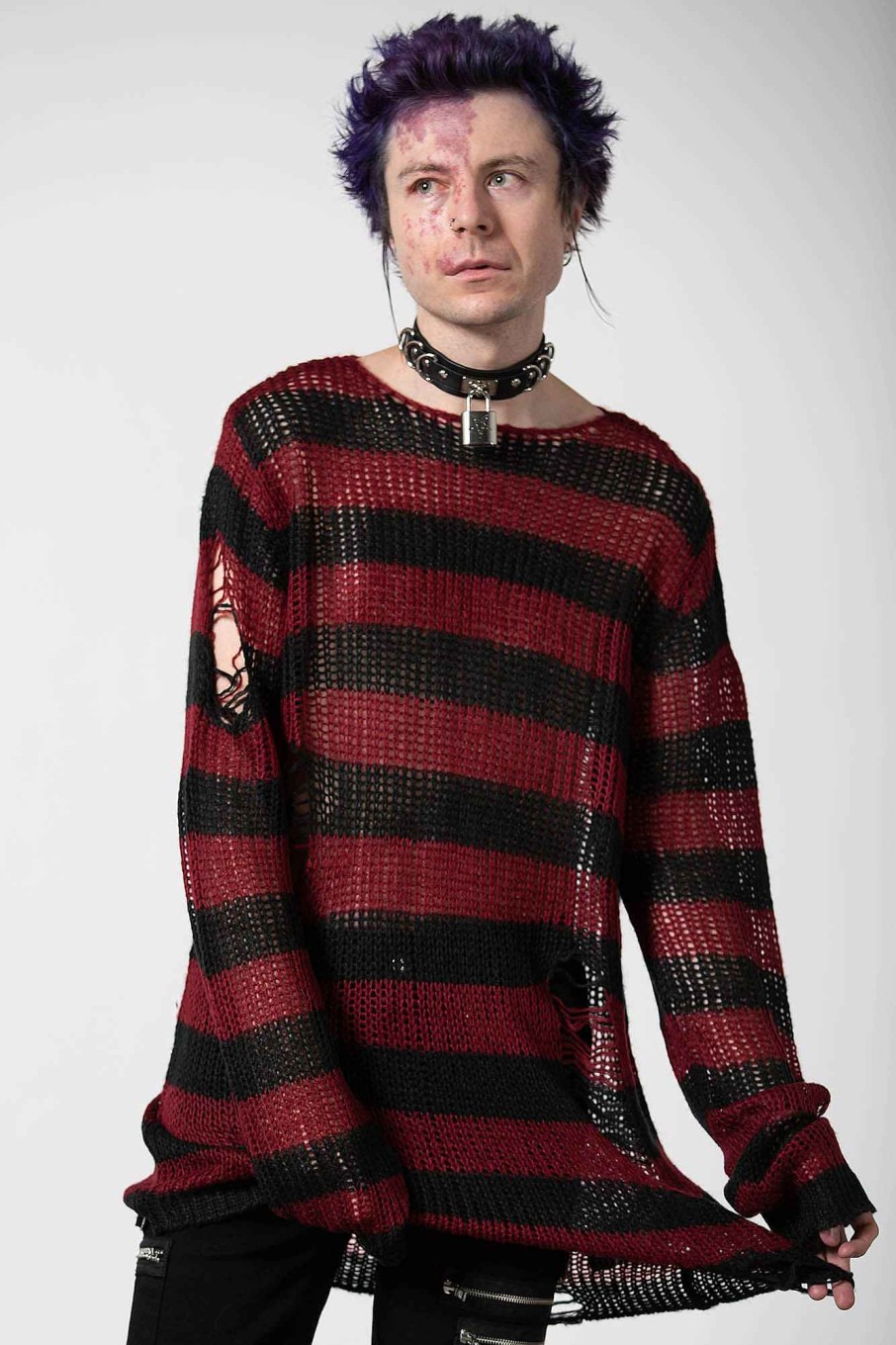 Men KILLSTAR Knitwear | Dahlia Knit Sweater Red