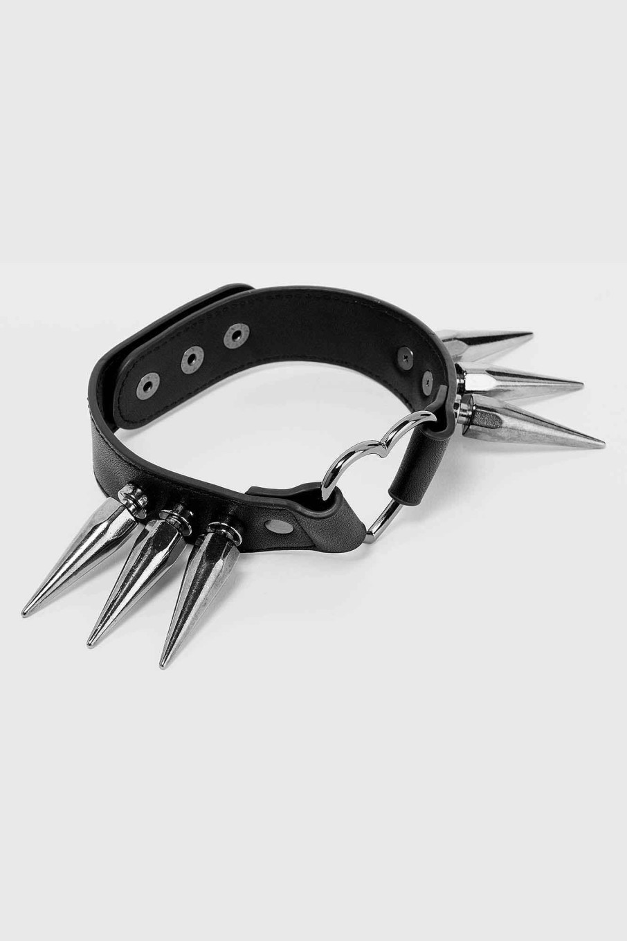 Accessories KILLSTAR Chokers | Aubrey Heart Choker Black