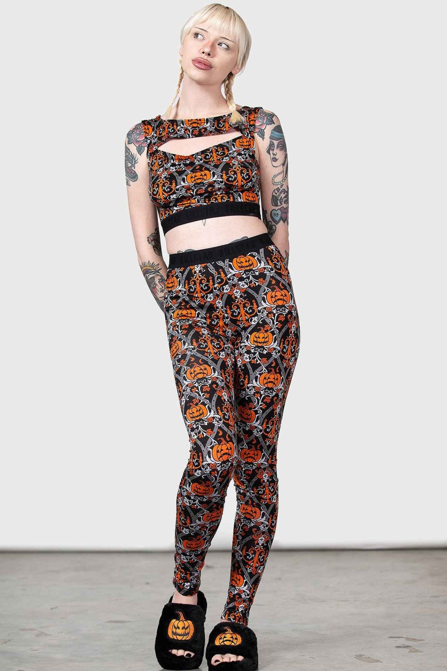 Women KILLSTAR Loungewear | Haunted Leggings Black