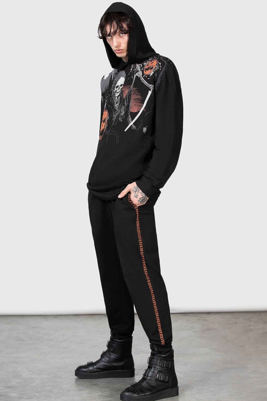 Men KILLSTAR Outerwear | Scythe Oversized Hoodie Black