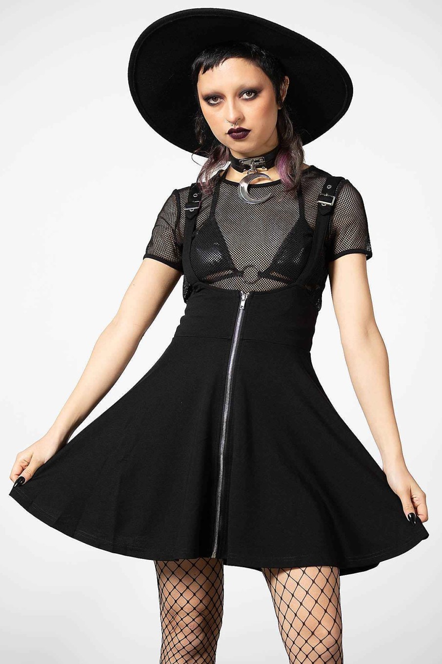 Women KILLSTAR Skirts | Suspend Me Statement Skirt [B] Black