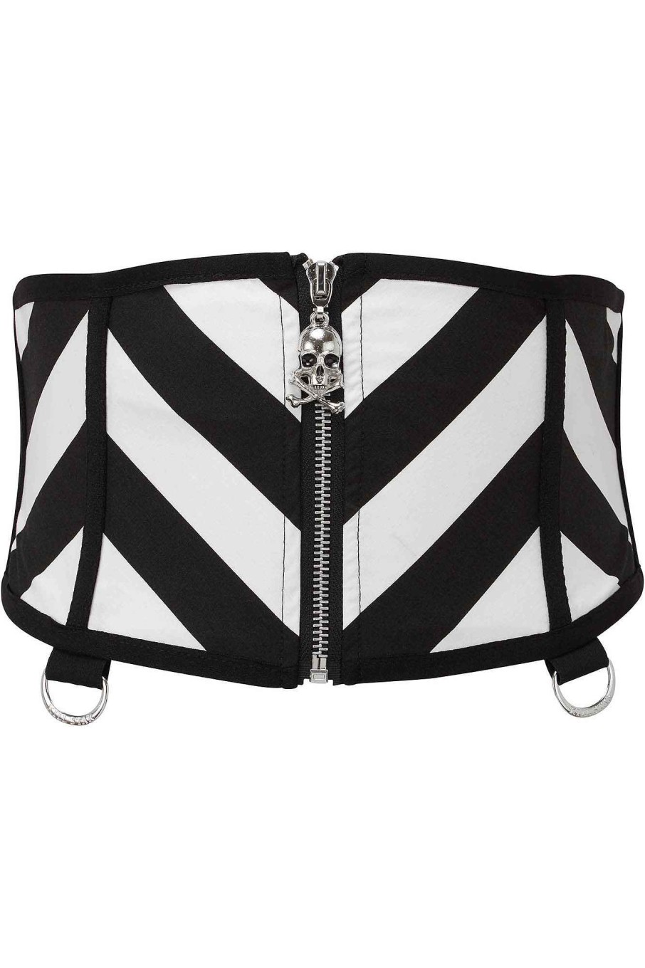 Accessories KILLSTAR Harnesses & Belts | Realm Of Saturn Corset Belt [Plus] Black/White