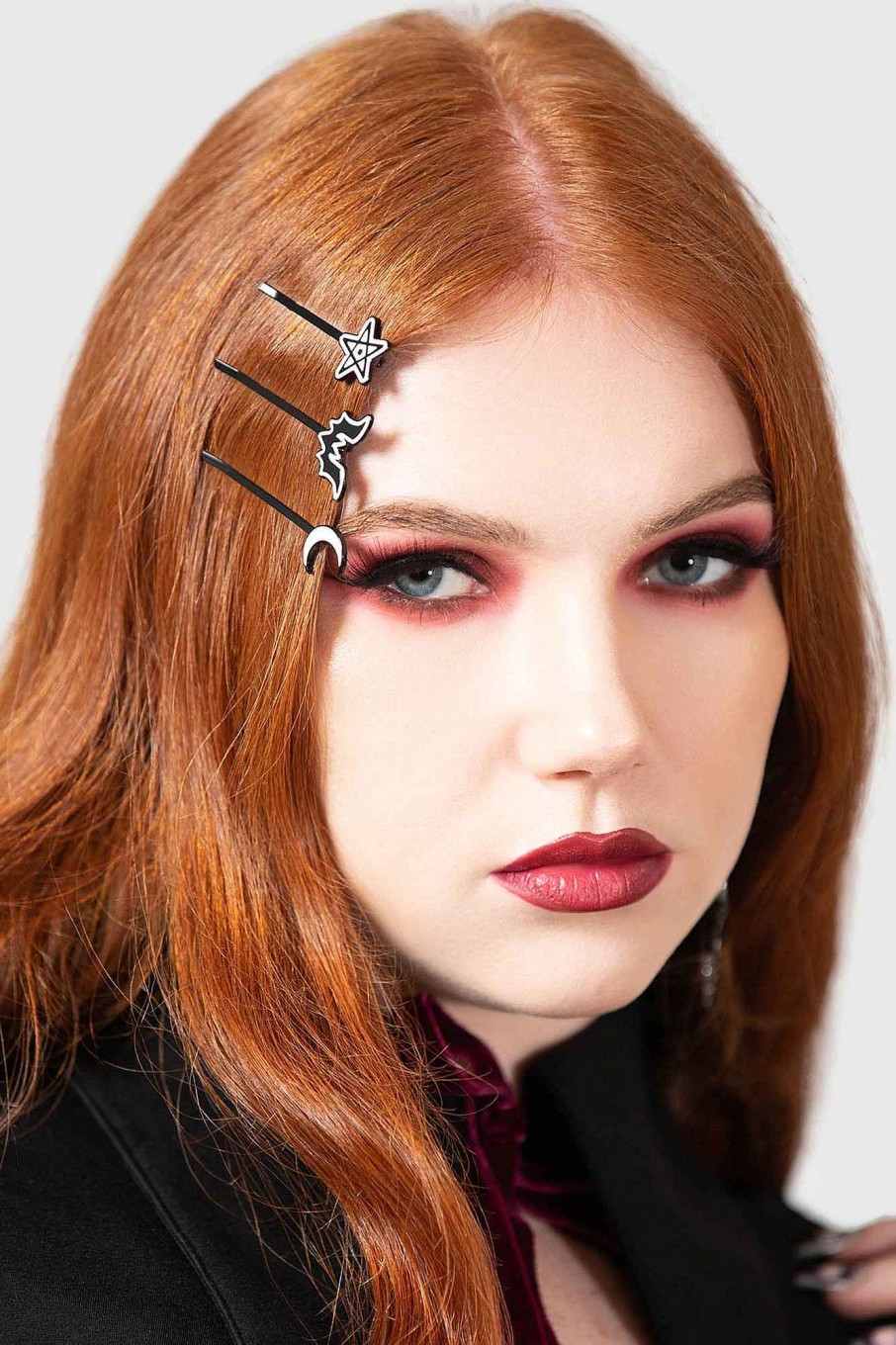 Accessories KILLSTAR Hair Accessories | Noctem Hairpin Set Black