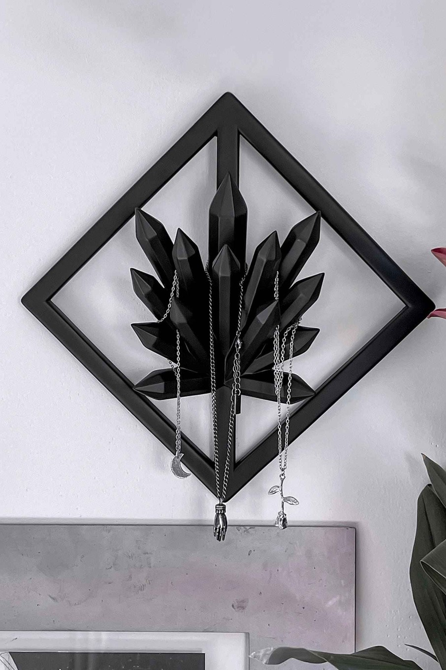 Home KILLSTAR Mirrors & Wall Decor | Crystal Wall Hanger [B] Black