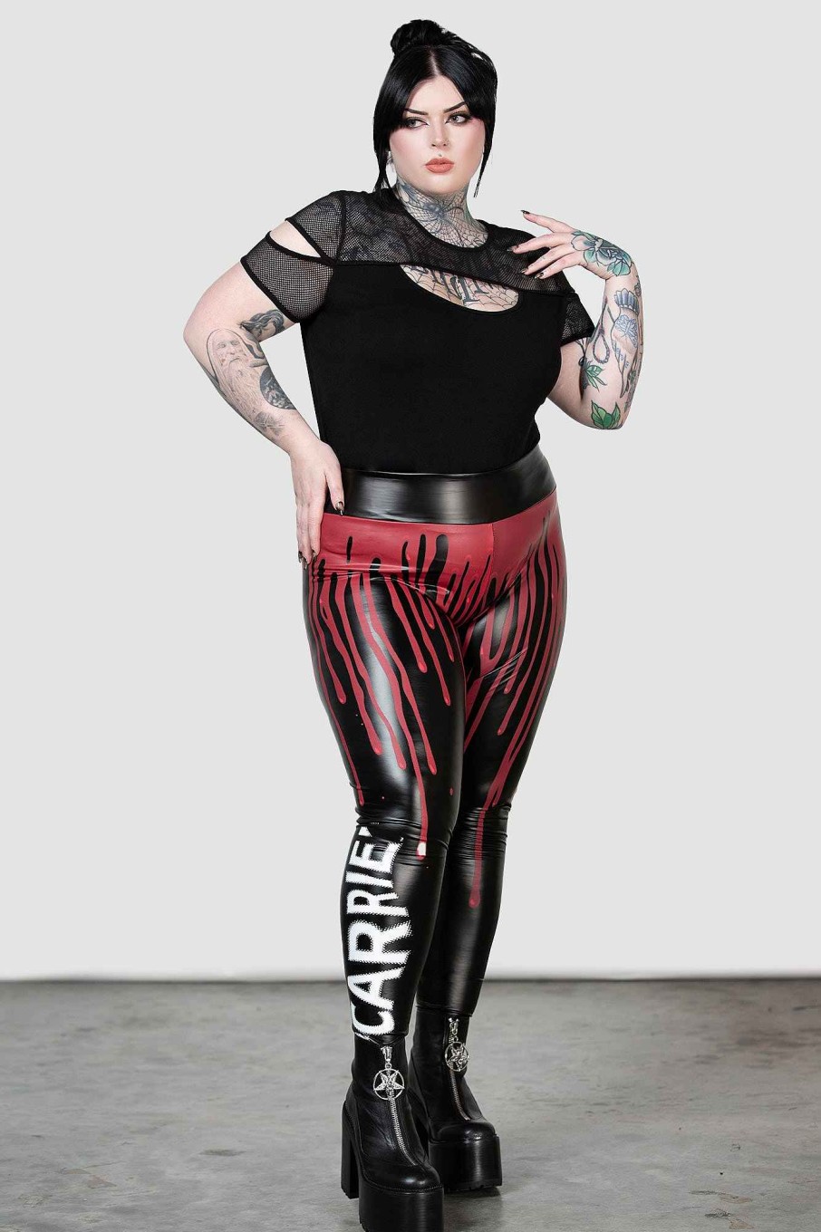 Plus MGM CARRIE Bottoms | Senior Prom Leggings [Plus] Black