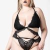 Plus KILLSTAR Intimates | Phantom Lace Panty [Plus] Black