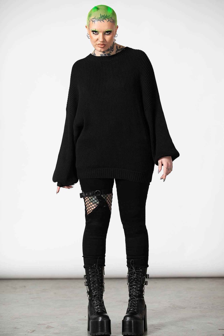 Women KILLSTAR Knitwear | Belinda Ii Knit Sweater Black