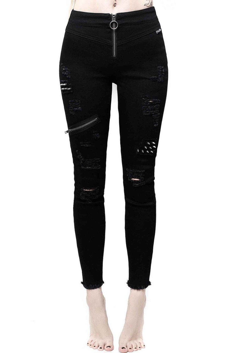 Women KILLSTAR Bottoms | Riot Jeans Black