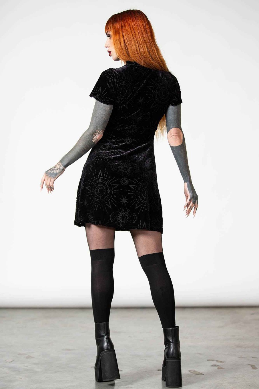 Women KILLSTAR Dresses | Spiritual Chant Burnout Dress Black