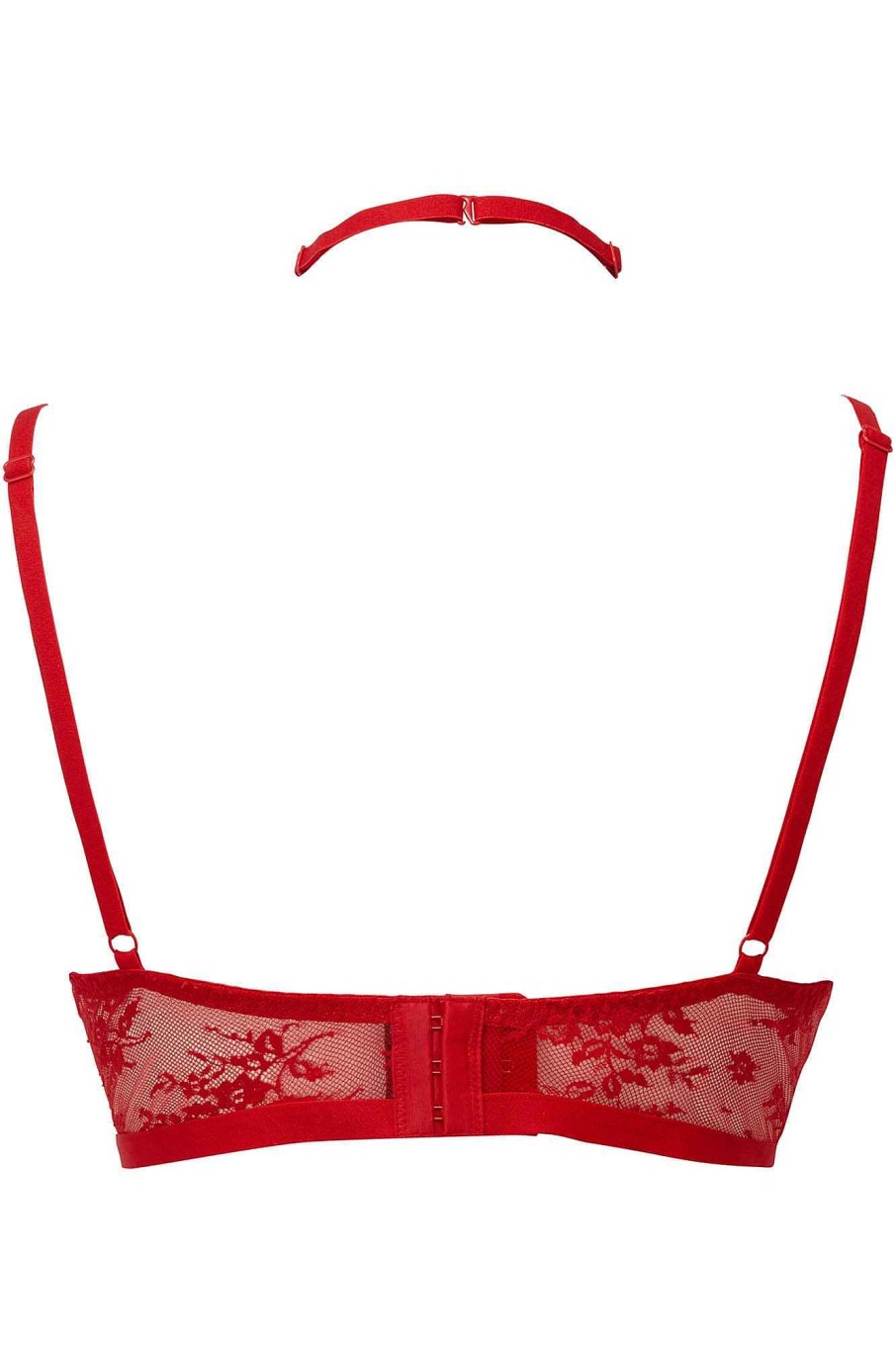 Plus KILLSTAR Intimates | Sheer Evil Bra [Scarlet] [Plus] Red