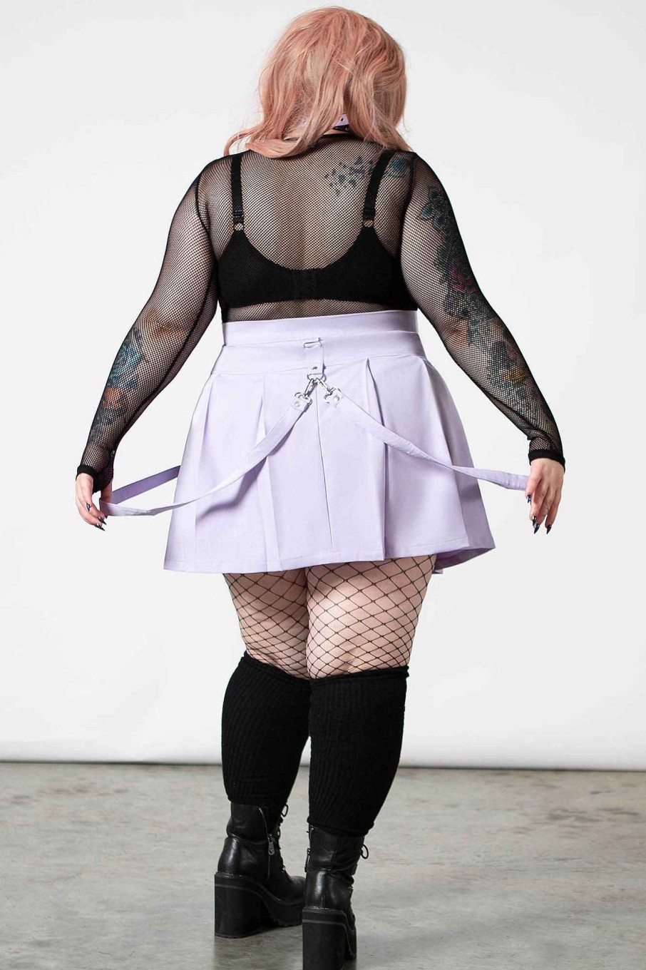 Plus KILLSTAR Bottoms | Blaire B*Tch Mini Skirt [Pastel ] [Plus] Lilac