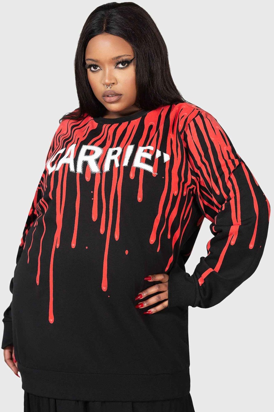 Plus MGM CARRIE Knitwear | Carrie Sweatshirt [Plus] Black