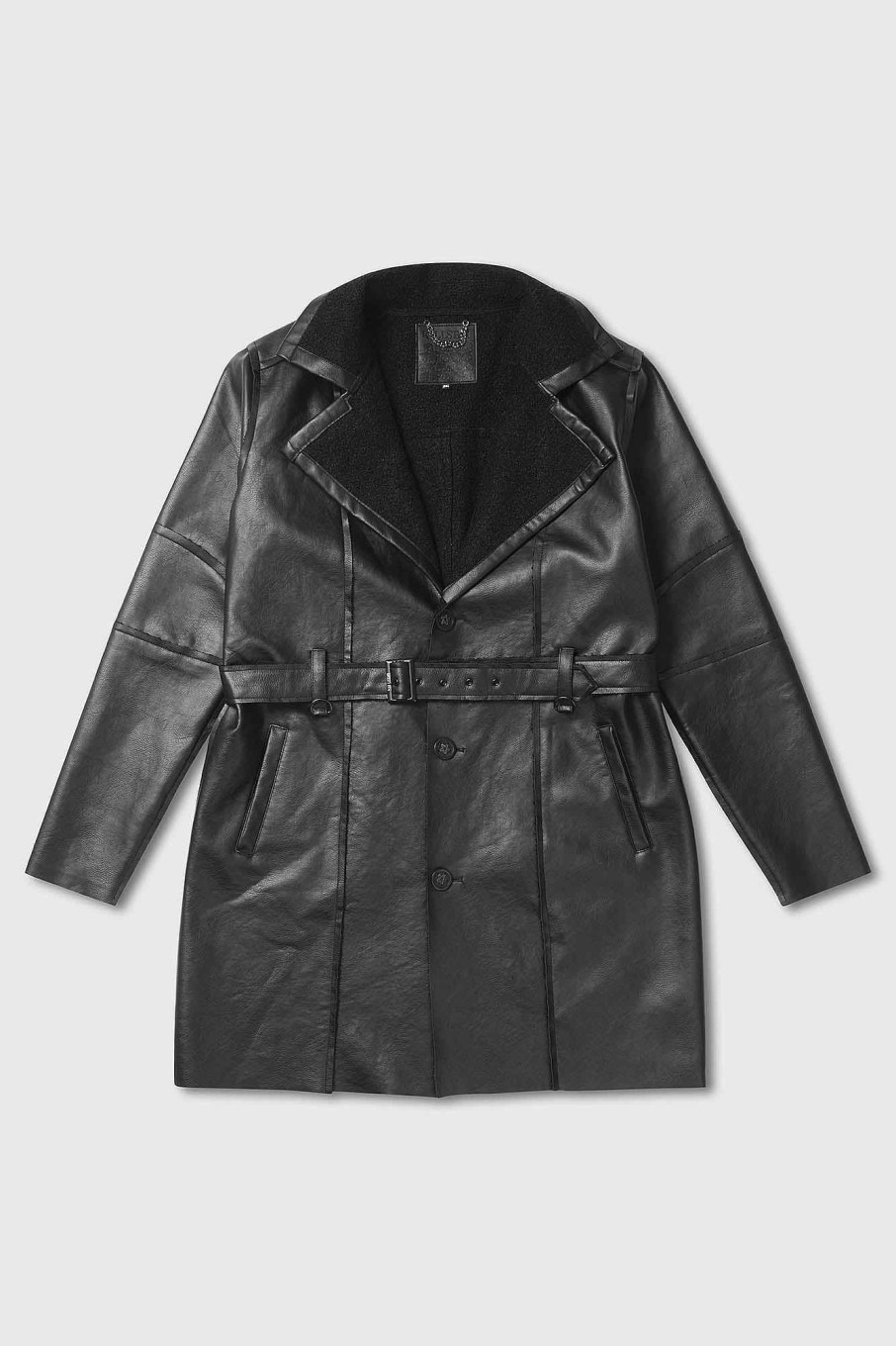 Plus KILLSTAR Outerwear | Hughie Coat [Plus] Black