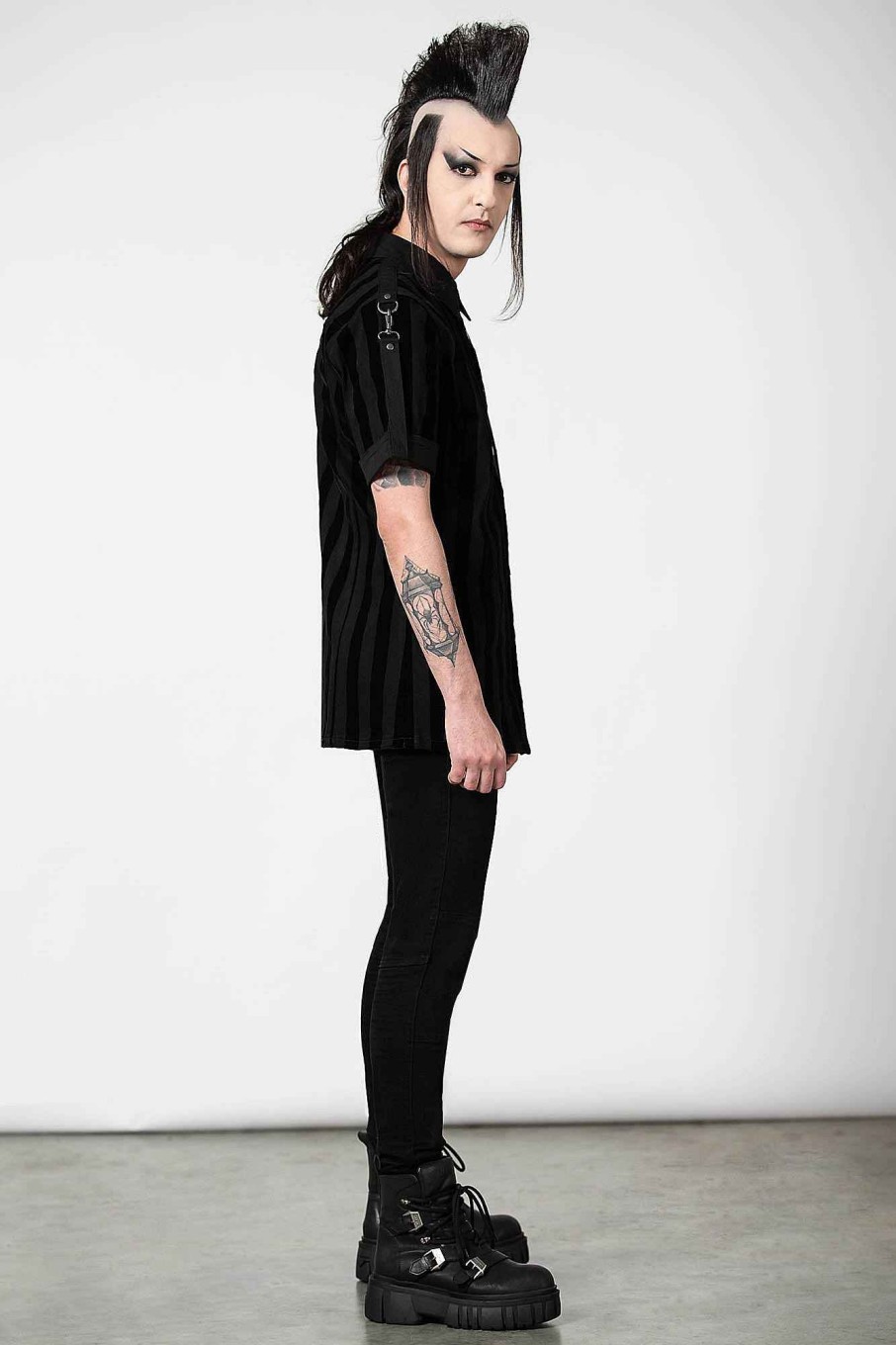 Women KILLSTAR Tops | Wastelands Button-Up Shirt Black