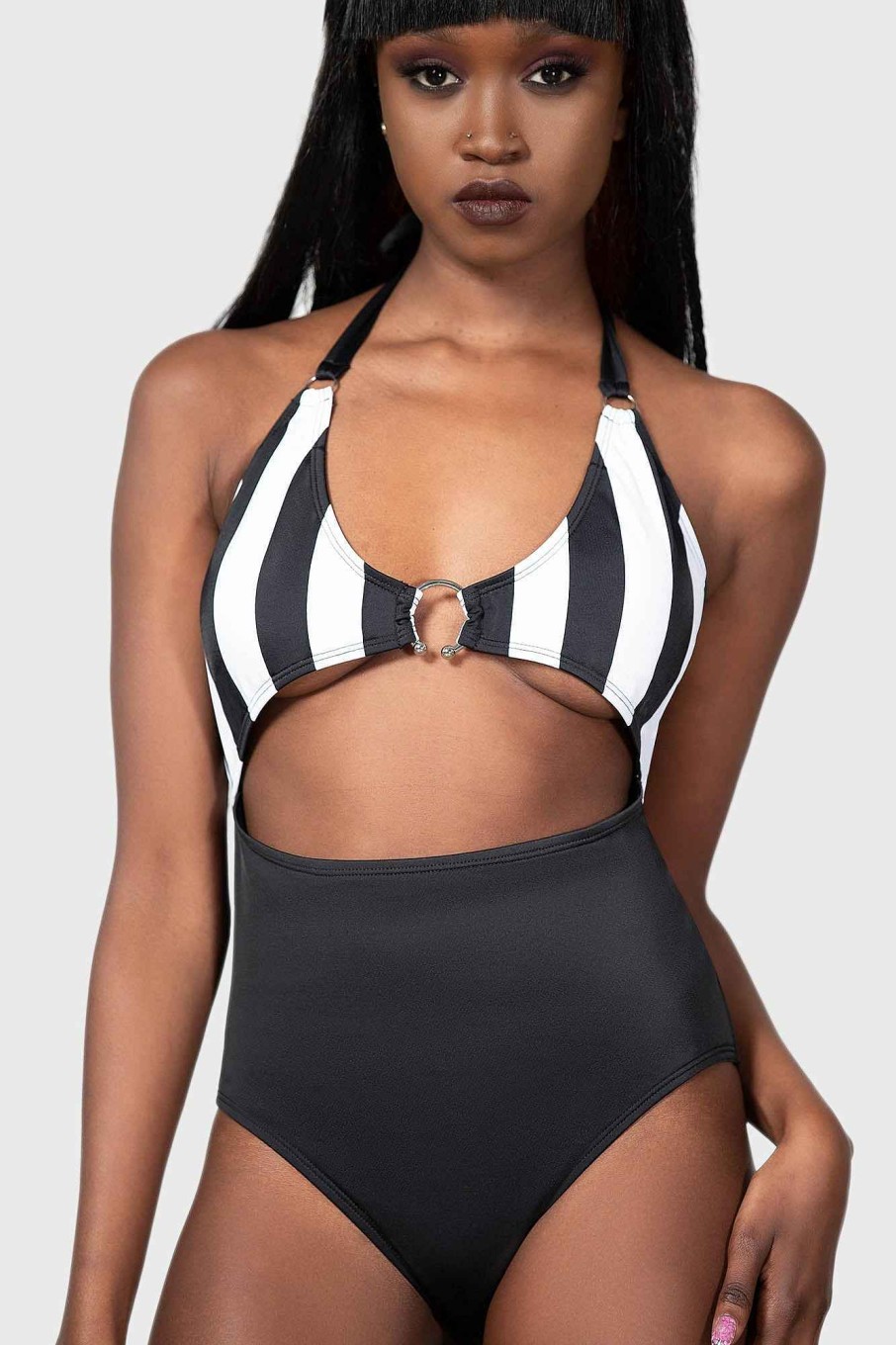 Women KILLSTAR Swimwear | Pollienar Swimsuit Black