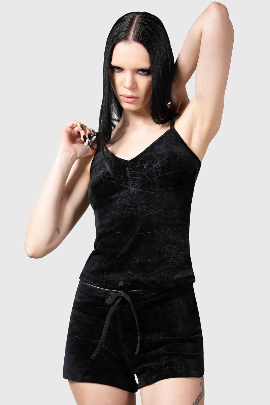 Women KILLSTAR Loungewear | Eternal Sleeper Vest Black